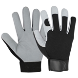 Show details for Stitched synthetic leather gloves AB-9070