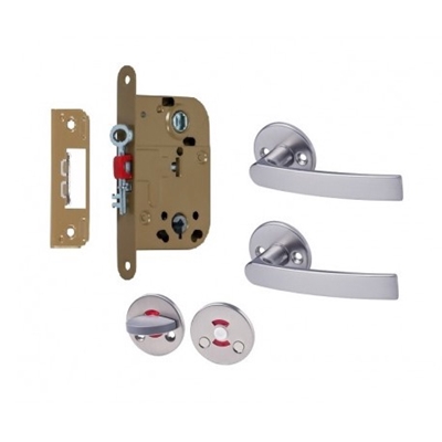 Picture of LOCK SET VAL2014 MATTE CHROME (WALLS)