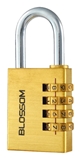 Show details for PAD CODE LOCK BRASS NL11 40 * 46/72 (BLOSSOM)