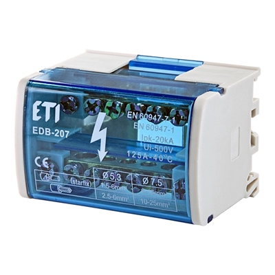 Picture of TERMINAL BLOCK 2X7 100A / 500V EDB-207