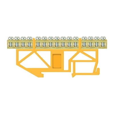 Picture of TERMINAL BLOCK DIN LZ 14 / Z YELLOW