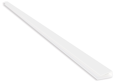 Picture of PVC U-PROFILE B2 WHITE 2.7M (40)