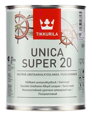 Picture of Universal varnish Tikkurila Unica Super EP, 0.9l, semi-matt