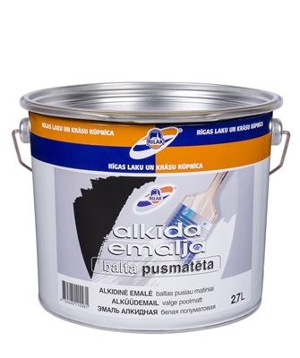 Picture of Alkyd enamel Rilak semi-matt, white, 2.7l