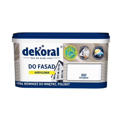 Picture of Paint for facades Dekoral Polinit, 1 l, white