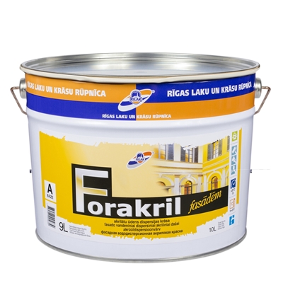 Picture of Paint for facades Rilak Forakril A, 9 l