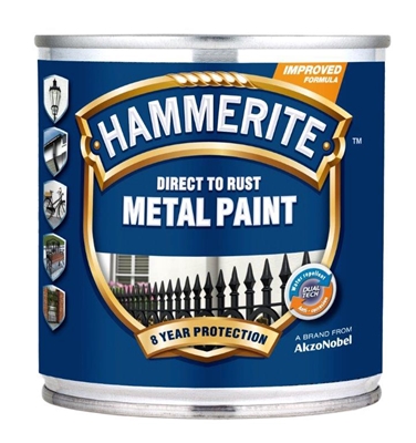 Picture of COLOR HAMMERITE WHITE GLANCED 250ML