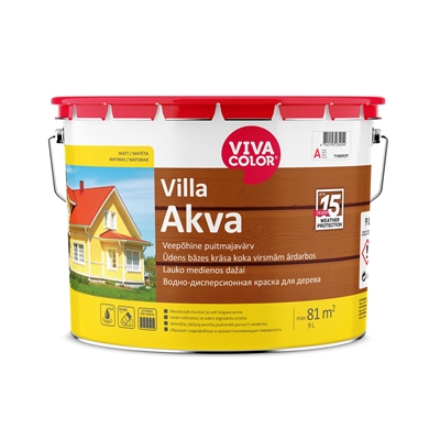 Picture of COLOR FOR WOOD VILLA AQUA A 9.0L