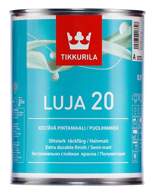 Picture of PAINT FOR WALLS LUJA 20 0,9L A-WHITE (TIKKURILA)