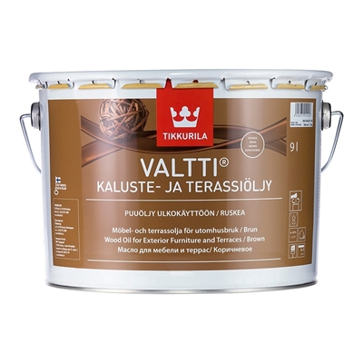 Picture of OIL FOR FURNITURE AND TERRACE VALTTI, BROWN, 9L (TIKKURILA)