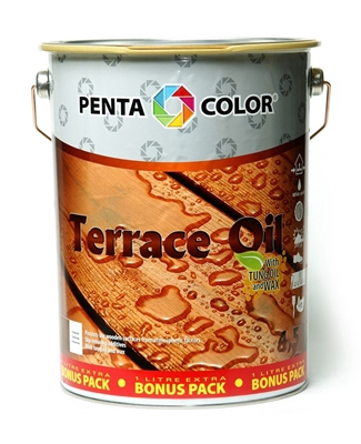 Picture of OIL FOR TUNG WOOD TERRACE BROWN 3,5 + 1L (PENTACOLOR)