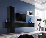 Show details for ASM Blox VI Living Room Wall Unit Set Black/White