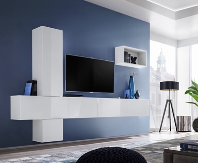 Picture of ASM Blox VI Living Room Wall Unit Set White