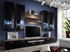 Picture of ASM Dorade Living Room Wall Unit Set Black/Plum