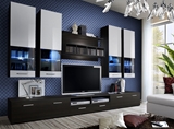 Show details for ASM Dorade Living Room Wall Unit Set Wenge/White