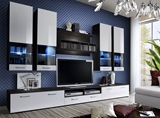 Show details for ASM Dorade Living Room Wall Unit Set White/Wenge