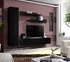 Picture of ASM Fly G Living Room Wall Unit Set Black/Black Gloss