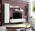 Picture of ASM Fly G Living Room Wall Unit Set White/White Glass