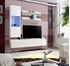 Picture of ASM Fly H Living Room Wall Unit Set Horizontal Glass White/White Gloss