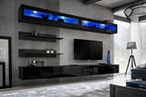 Show details for ASM Fly I LED Living Room Wall Unit Set Black