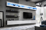 Show details for ASM Fly I LED Living Room Wall Unit Set White/Black