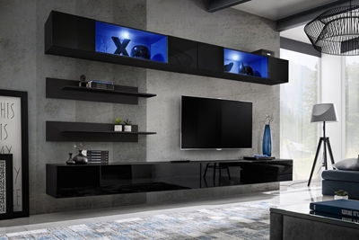 Picture of ASM Fly I Living Room Wall Unit Set LED Black