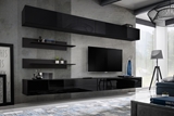 Show details for ASM Fly I Living Room Wall Unit Set w/ LED Black