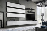 Show details for ASM Fly J1 Living Room Wall Unit Set White/Black