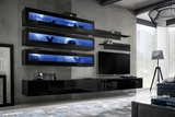 Show details for ASM Fly J2 Living Room Wall Unit Set Black