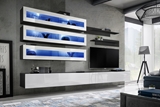 Show details for ASM Fly J2 Living Room Wall Unit Set White/Black