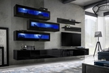 Show details for ASM Fly K2 Living Room Wall Unit Set Black