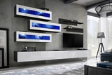 Show details for ASM Fly K2 Living Room Wall Unit Set White/Black