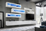 Show details for ASM Fly K2 Living Room Wall Unit Set White