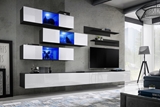 Show details for ASM Fly K3 Living Room Wall Unit Set White/Black