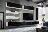 Show details for ASM Fly L1 Living Room Wall Unit Set Black/White