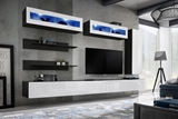 Show details for ASM Fly L2 Living Room Wall Unit Set White/Black