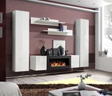 Show details for ASM Fly M1 Living Room Wall Unit Set White