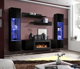 Show details for ASM Fly M3 Living Room Wall Unit Set Black