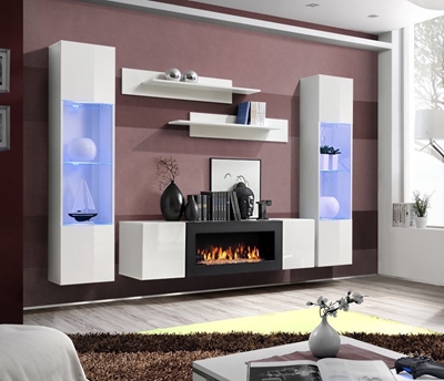 Picture of ASM Fly M3 Living Room Wall Unit Set White