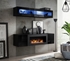 Picture of ASM Fly N2 Living Room Wall Unit Set Black