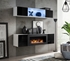 Picture of ASM Fly N3 Living Room Wall Unit Set Black/White