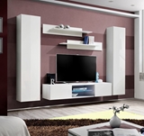 Show details for ASM Fly O1 Living Room Wall Unit Set White