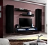 Picture of ASM Fly O11 Living Room Wall Unit Set Black