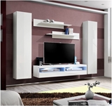 Show details for ASM Fly O11 Living Room Wall Unit Set White