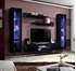 Picture of ASM Fly O2 Living Room Wall Unit Set Black