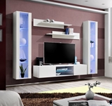 Show details for ASM Fly O2 Living Room Wall Unit Set White