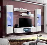 Show details for ASM Fly O3 Living Room Wall Unit Set White