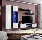 Show details for ASM Fly O5 Living Room Wall Unit Set White/Black