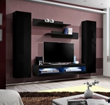 Show details for ASM Fly O6 Living Room Wall Unit Set Black