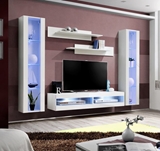 Show details for ASM Fly O7 Living Room Wall Unit Set White